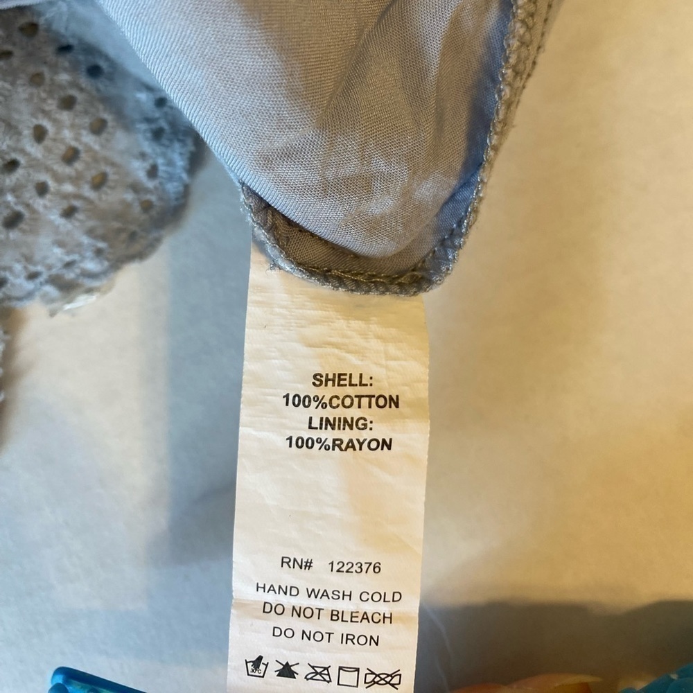 MUSTARD Seed pale blue dress size medium - Picture 4 of 10